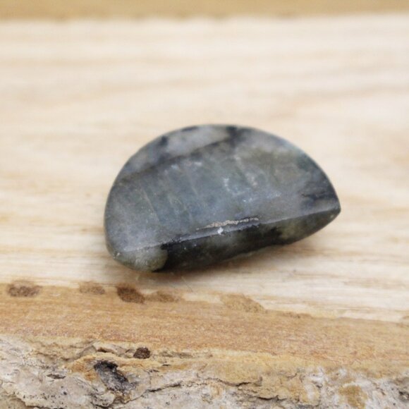 Labradorite Crystal 1/2 Moon Cabochon - Picture 6 of 13